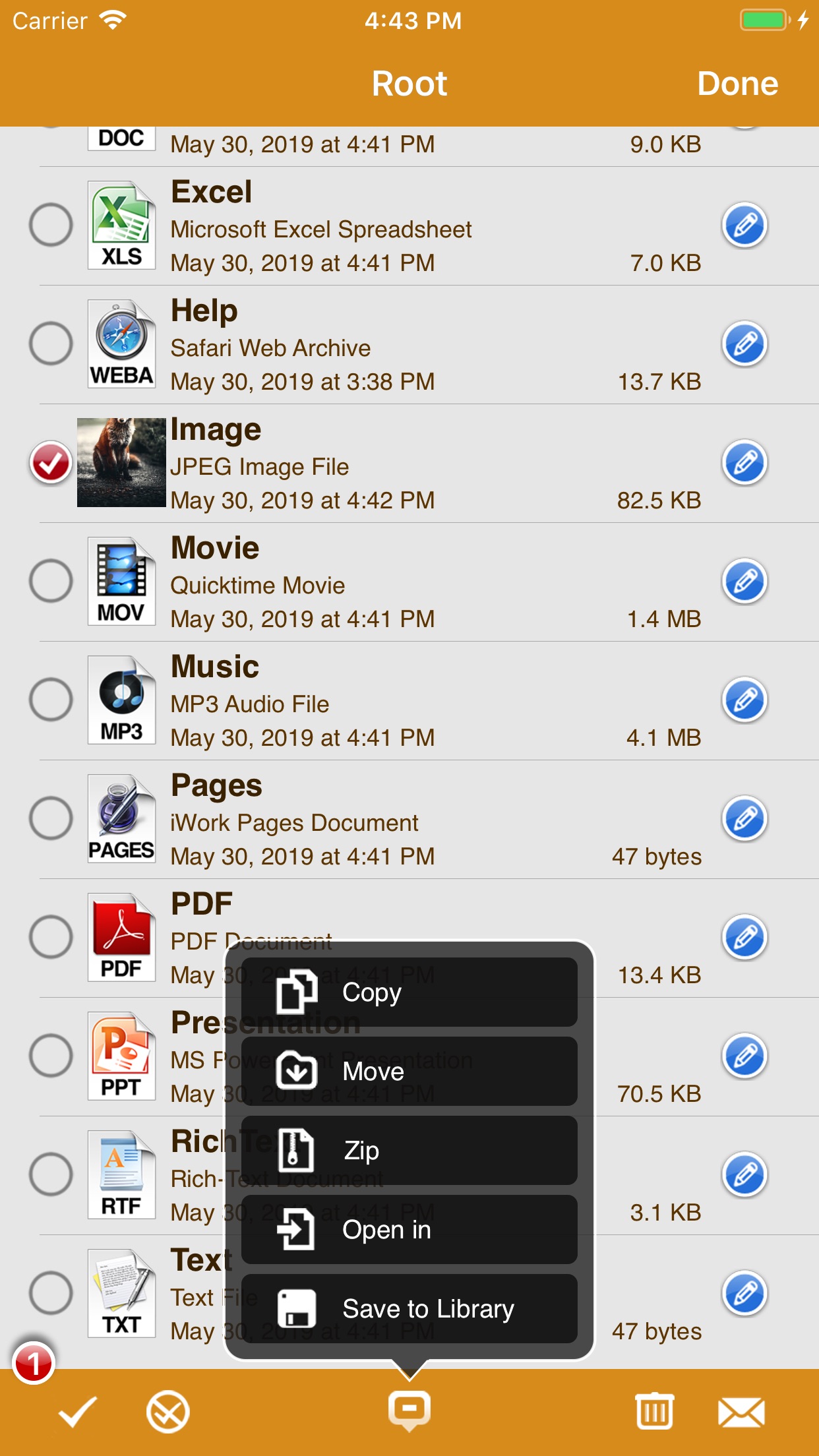 Screenshot do app AirDisk Pro