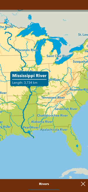 Labeled Mississippi River On World Map