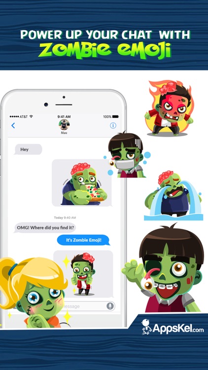 Zombies Emoji Stickers App