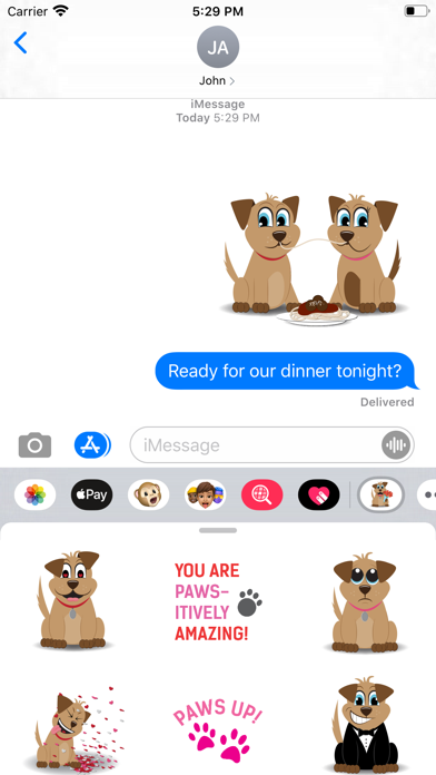 How to cancel & delete Puppy Love Sticker Pack from iphone & ipad 1