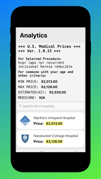 U.S. Medical Prices screenshot 2