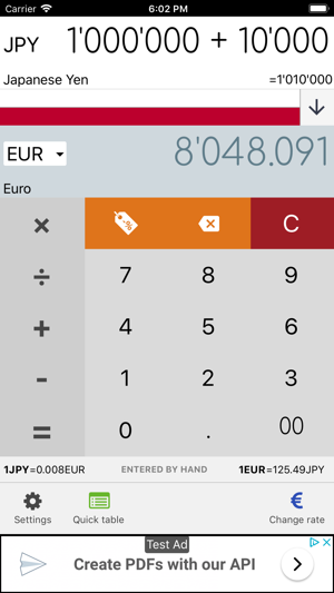 Japanese Yen JPY converter