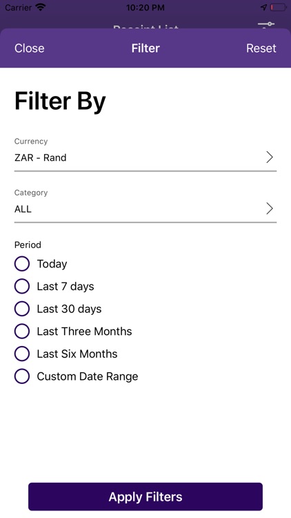 Receipt Bin: Expenses Tracker
