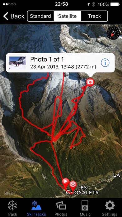 Ski Tracks Lite iPhone app afbeelding 2