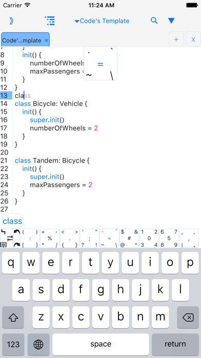 Editer For Swift programming $ screenshot 3