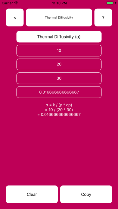 Thermodynamics Calculator screenshot 3