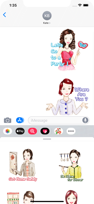 Come On Girls English Stickers(圖3)-速報App