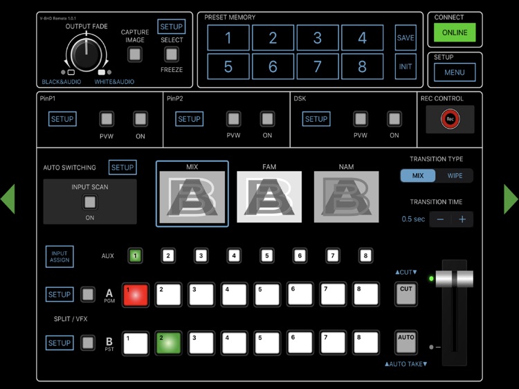 V-8HD Remote