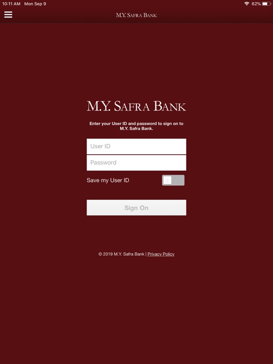 M.Y. Safra Bank for iPad