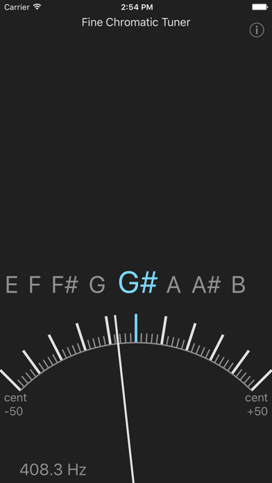 Fine Chromatic Tuner Screenshot 1