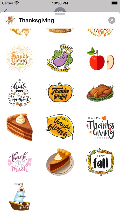 Thanksgiving Stickers · Pack 2