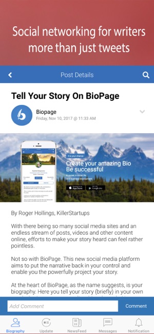 Biopage: App For Writers(圖3)-速報App