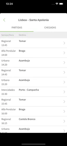 Screenshot 3 Comboios de Portugal iphone