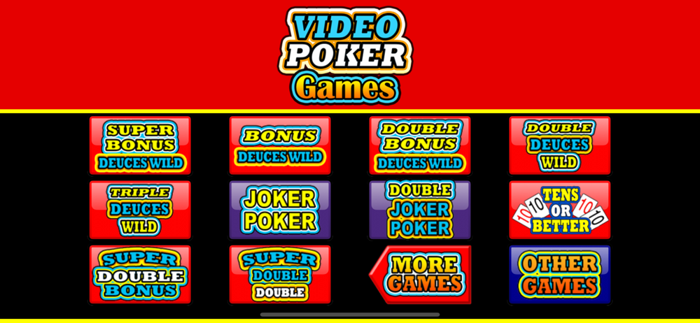 Deuces Wild Video Poker App