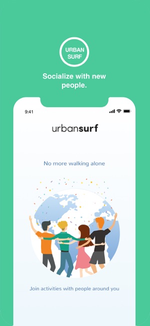 Urbansurf, socialize in groups