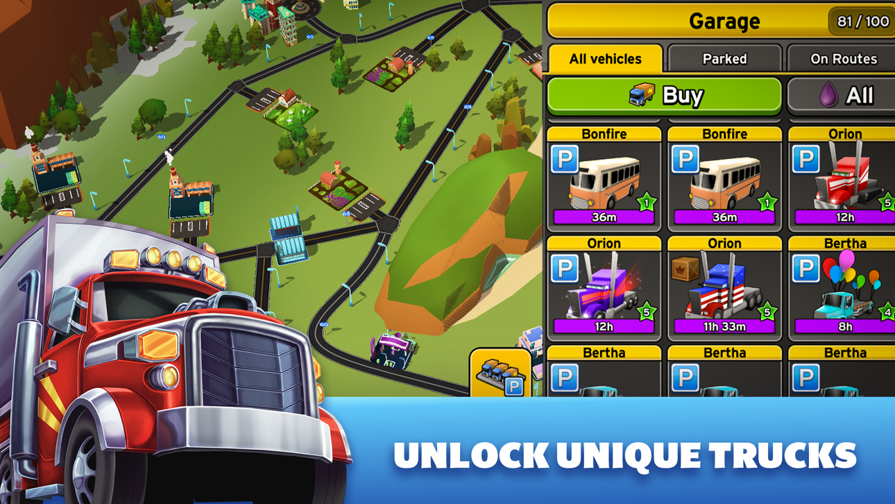 Transit King: Truck Simulator iOS Mod IPA screenshot 3 - iOS game interface