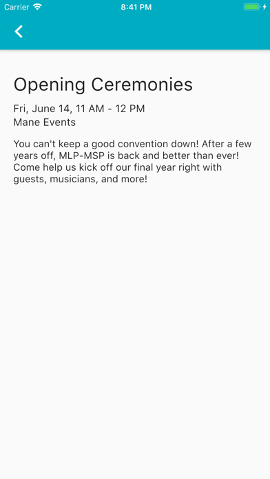 MLP-MSP Schedule screenshot 2