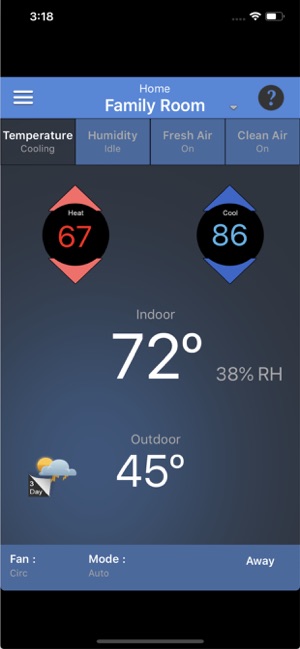 Aprilaire Wi-Fi Thermostat App(圖2)-速報App