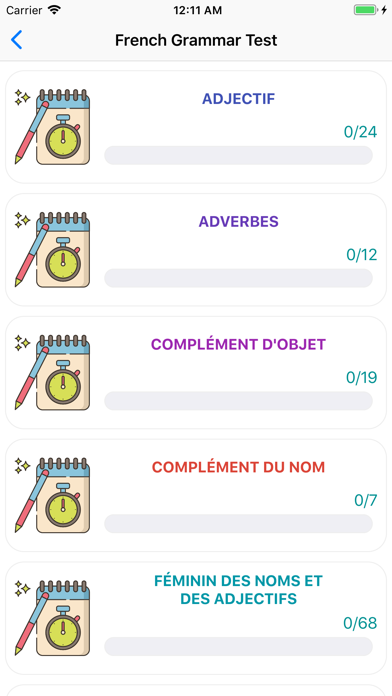 French Grammar Test screenshot 3