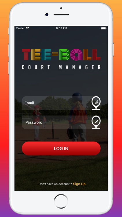 Tee Ball Court Manager