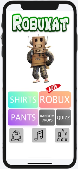 Robux For Roblox Robuxat On The App Store - how to get itemss id codes for mobile users roblox amino