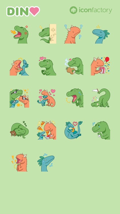 Iconfactory Dino Stickers