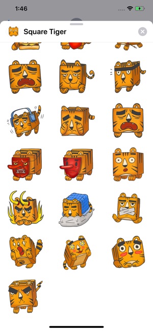 Square Tiger Sticker Pack(圖2)-速報App