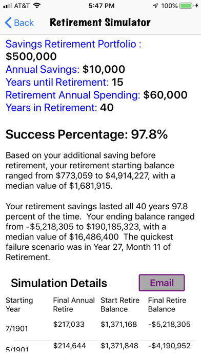 How to cancel & delete Retirement Investing Simulator from iphone & ipad 1