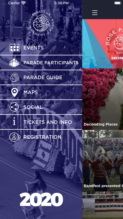 Tournament of Roses Event App