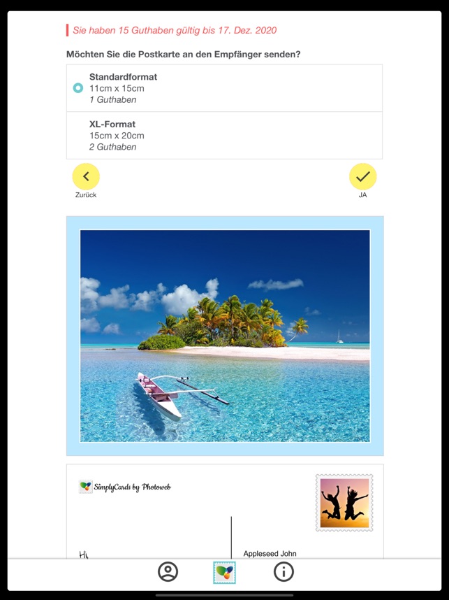 Simplycards Postkarten App Im App Store