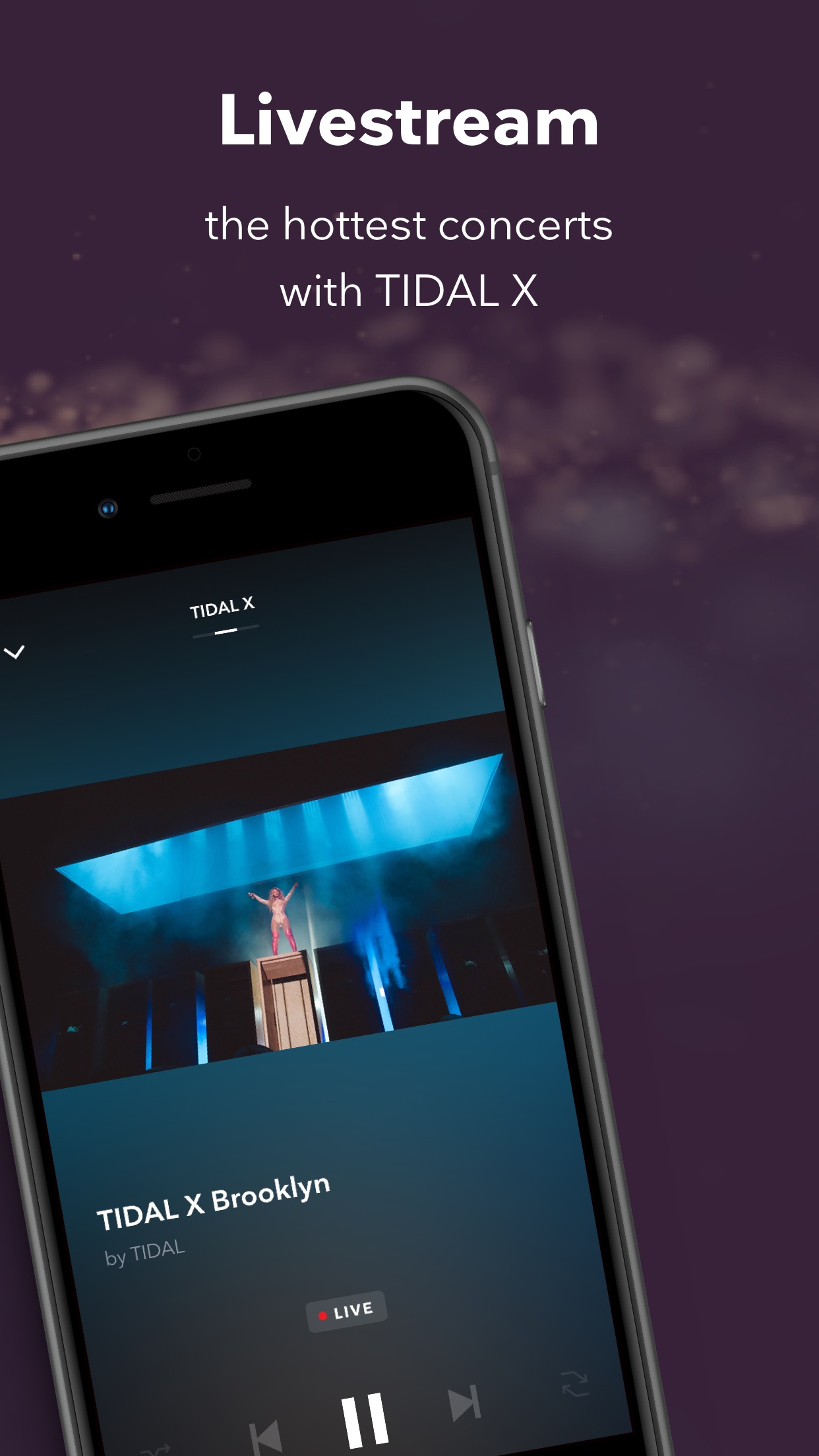 Screenshot do app TIDAL Music