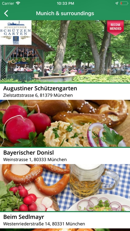 Beergarden in Munich & Bavaria