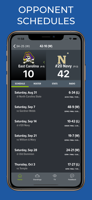 Navy Football Schedules(圖8)-速報App