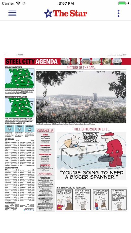 The Sheffield Star Newspaper
