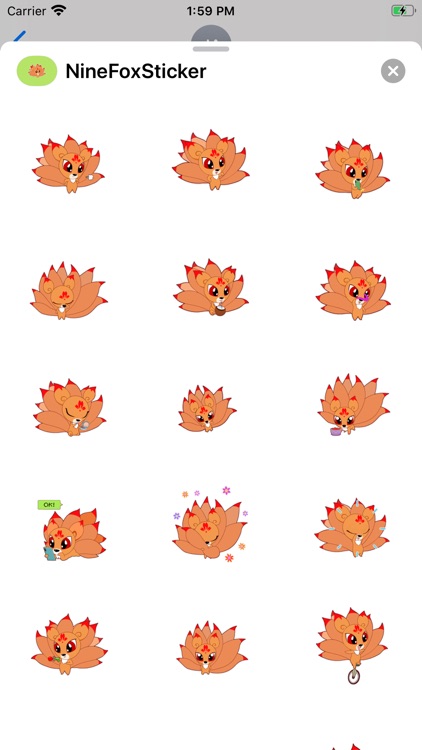 Nine Tailed Fox Stickers screenshot-3