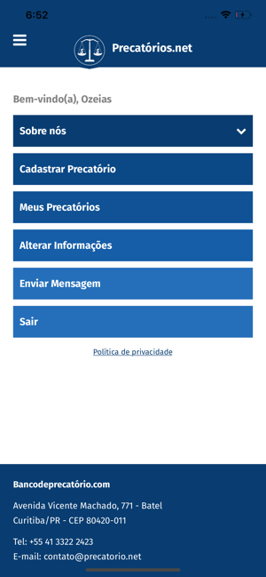 Precatórios App