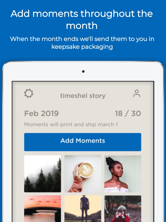 timeshel- monthly photo prints