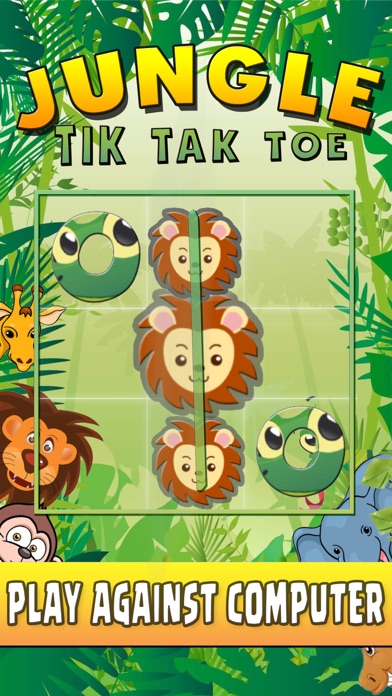 Tic Tac Toe Game XO XO JUNGLE screenshot 3