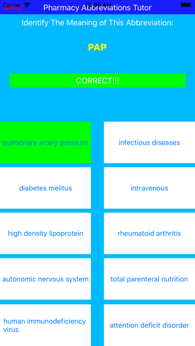 Pharmacy Abbreviations Tutor screenshot 3