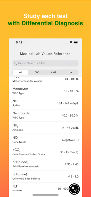 Medical Lab Values Reference(圖2)-速報App