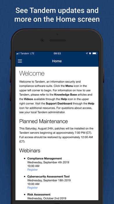 How to cancel & delete Tandem: Information Security from iphone & ipad 1