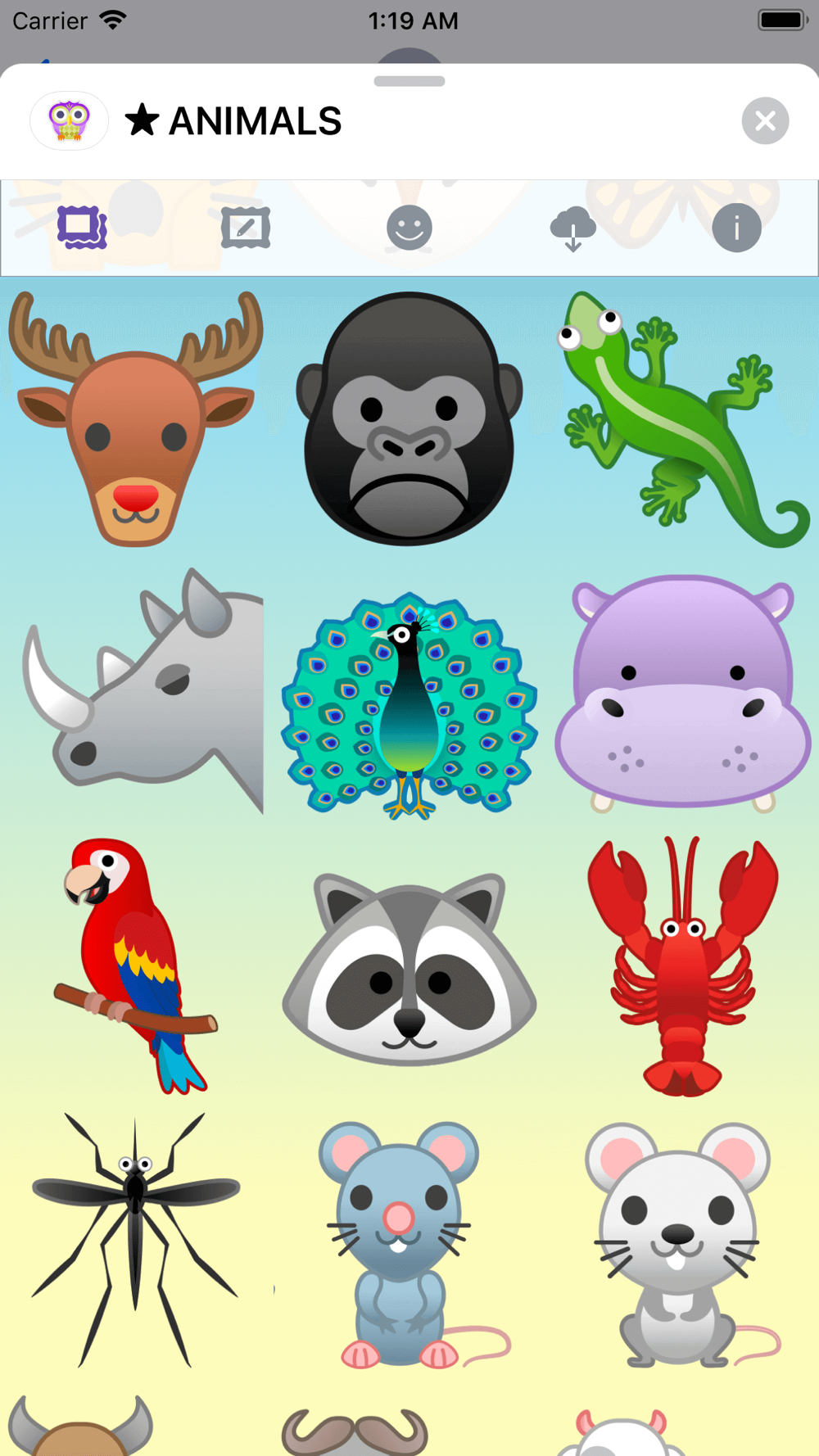 Animals Emoji • Stickers Download App for iPhone 