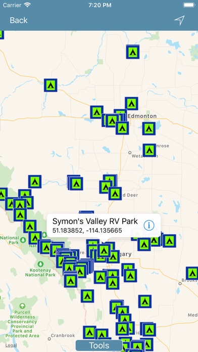 Screenshot #2 pour Alberta Campgrounds & RV's