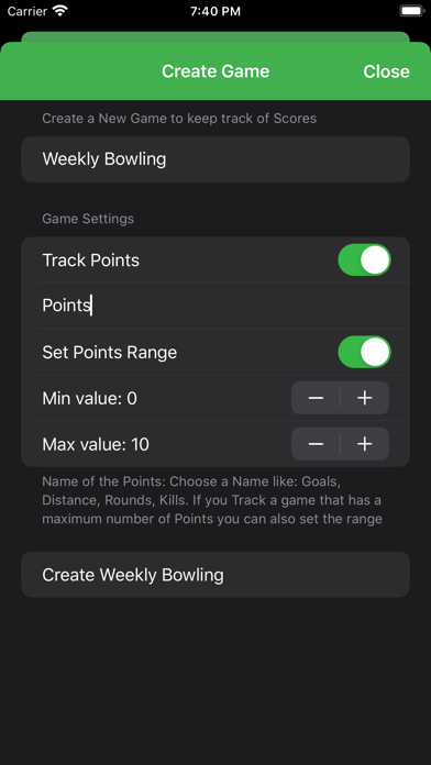 Score Tracking and Statistics screenshot 3