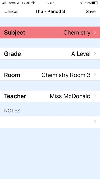 How to cancel & delete College Timetable from iphone & ipad 4