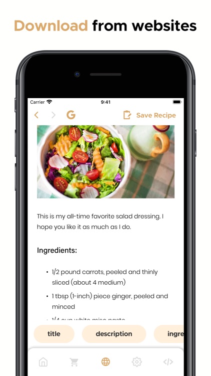 Avoc Recipe Manager