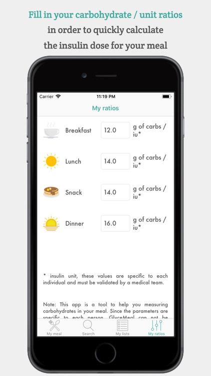 GlyceMeal - Carbs calculator screenshot-4