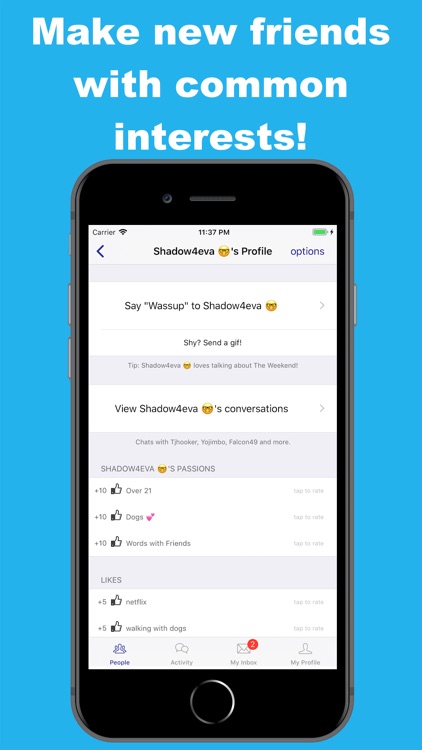 Bored Chat-chat with strangers