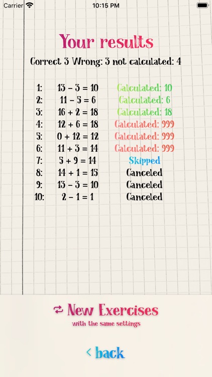 Mental arithmetic with MiCa screenshot-9