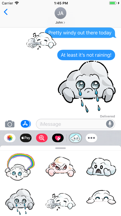 Oliver Cast The Cloud Stickers screenshot 4